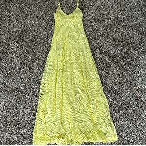 Alberto Makali Solo Tintoreria Crochet Maxi Dress Size XS